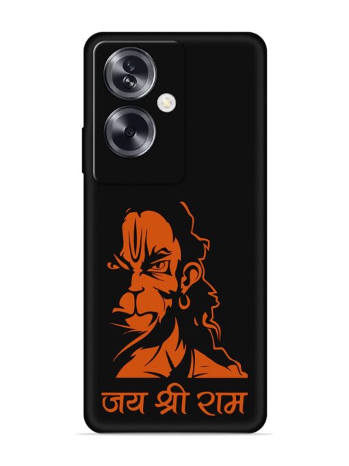 Angry Hanuman Embossed Soft Silicone Case for Oppo A79 (5G)