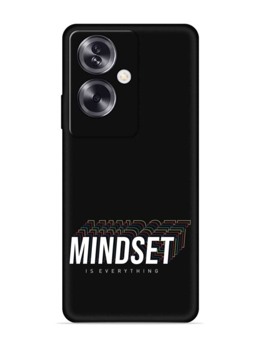 Mindset Everything Slogan Embossed Soft Silicone Case for Oppo A79 (5G)