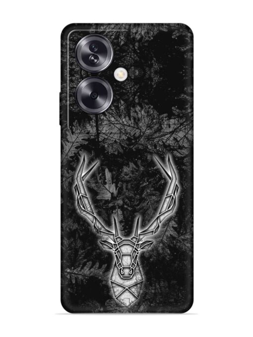 Ancient Deer Embossed Soft Silicone Case for Oppo A79 (5G)