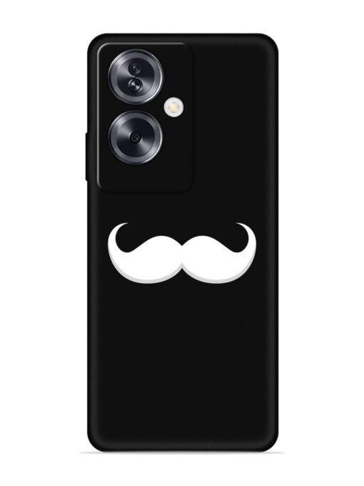 Mustache Vector Embossed Soft Silicone Case for Oppo A79 (5G)