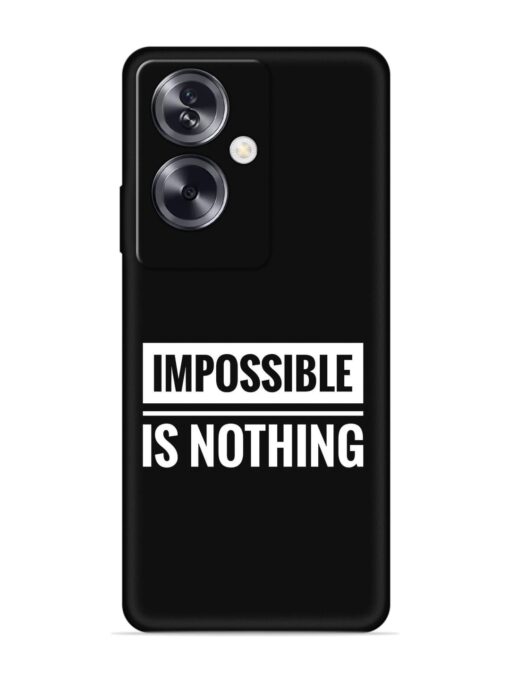 Impossible Is Nothing Embossed Soft Silicone Case for Oppo A79 (5G)