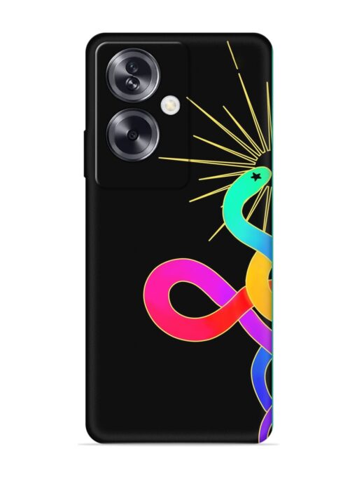 Art Geometric Abstraction Embossed Soft Silicone Case for Oppo A79 (5G)