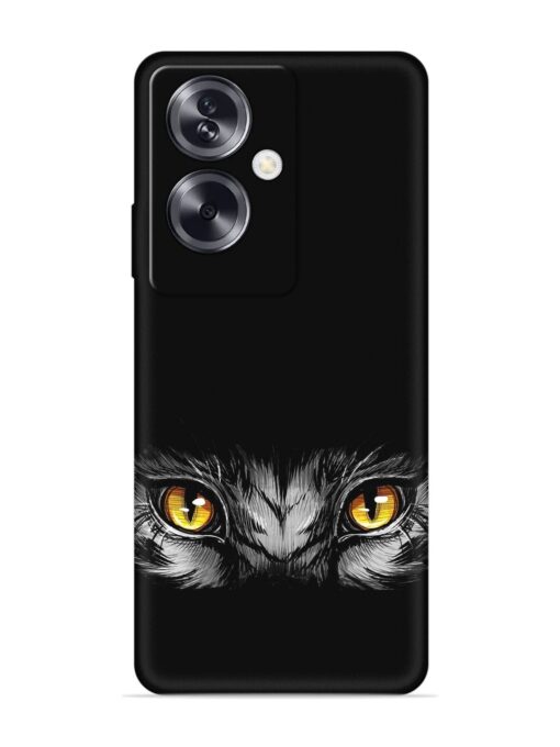 Scary Eye Embossed Soft Silicone Case for Oppo A79 (5G)