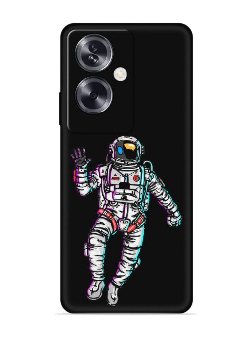 Spaceman Embossed Soft Silicone Case for Oppo A79 (5G)