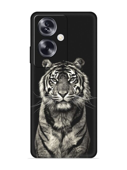 Tiger Art Embossed Soft Silicone Case for Oppo A79 (5G) Zapvi