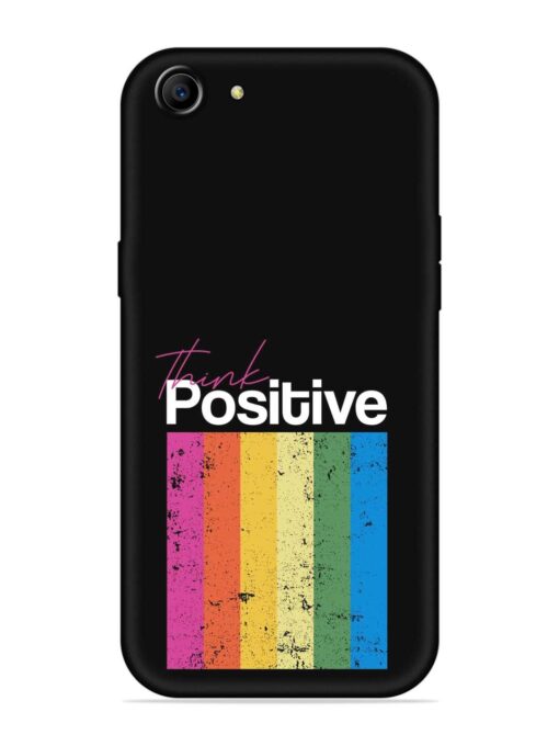 Think Positive Typography Embossed Soft Silicone Case for Oppo A83