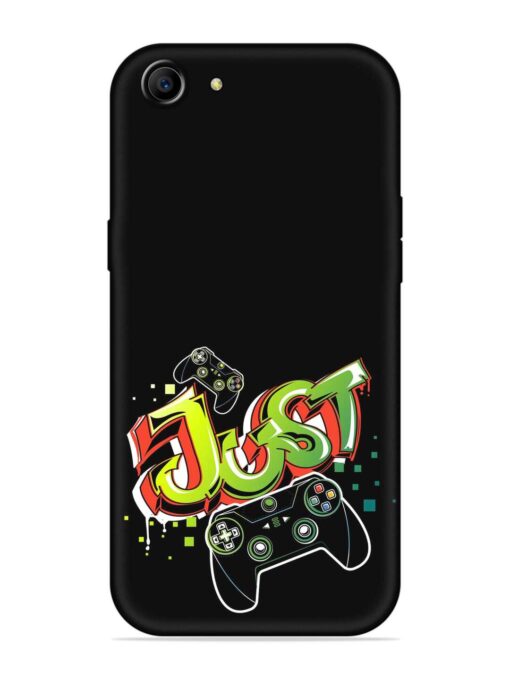 Graffiti Gamepad Illustration Embossed Soft Silicone Case for Oppo A83