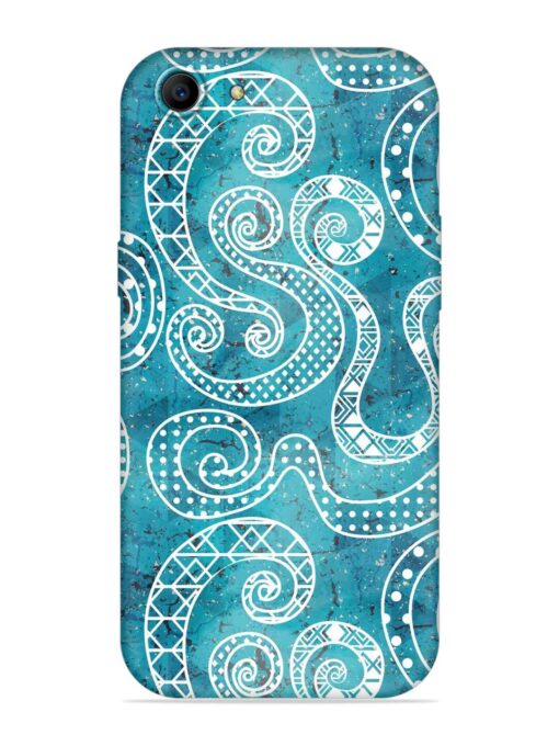 Vintage Curved Seamless Embossed Soft Silicone Case for Oppo A83