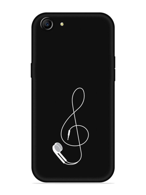 Music Earphone Vector Embossed Soft Silicone Case for Oppo A83 Zapvi