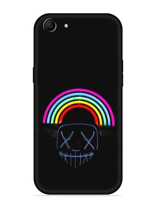 Mask Rainbow Embossed Soft Silicone Case for Oppo A83 Zapvi