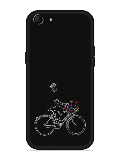 Minimalist Cycle Art Embossed Soft Silicone Case for Oppo A83 Zapvi