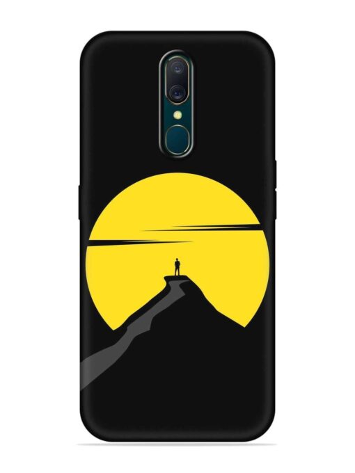 Black Ultra Vector Embossed Soft Silicone Case for Oppo A9 Zapvi