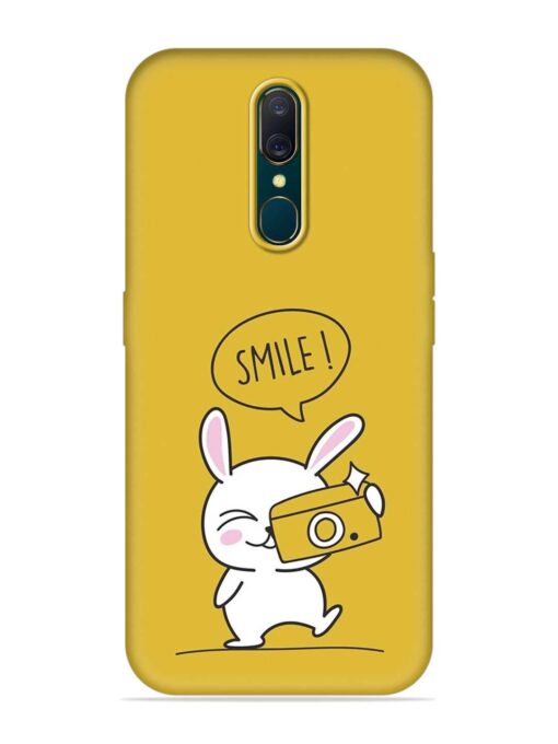 Hey Smile Please Embossed Soft Silicone Case for Oppo A9 Zapvi