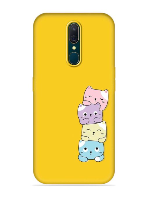 Cartoon Anime Embossed Soft Silicone Case for Oppo A9