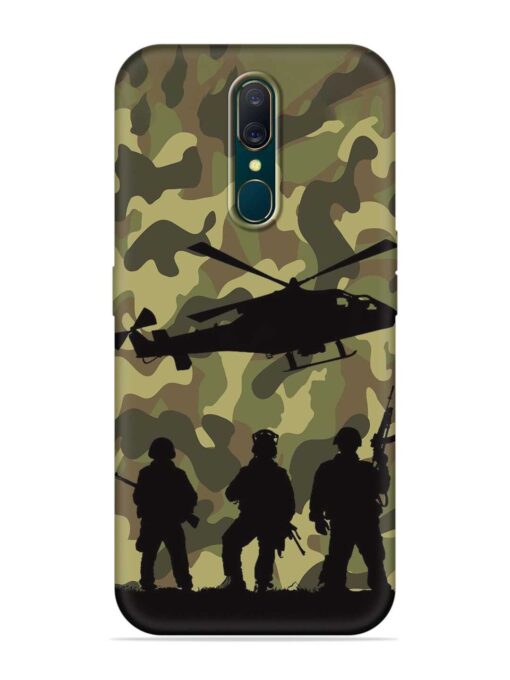 Army Heros Embossed Soft Silicone Case for Oppo A9 Zapvi