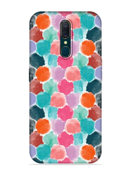 Colorful Seamless Pattern Embossed Soft Silicone Case for Oppo A9