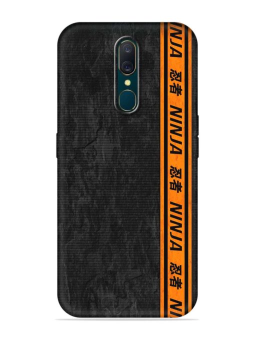 Ninja Srtips Embossed Soft Silicone Case for Oppo A9 Zapvi