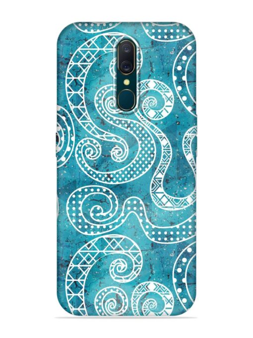 Vintage Curved Seamless Embossed Soft Silicone Case for Oppo A9 Zapvi