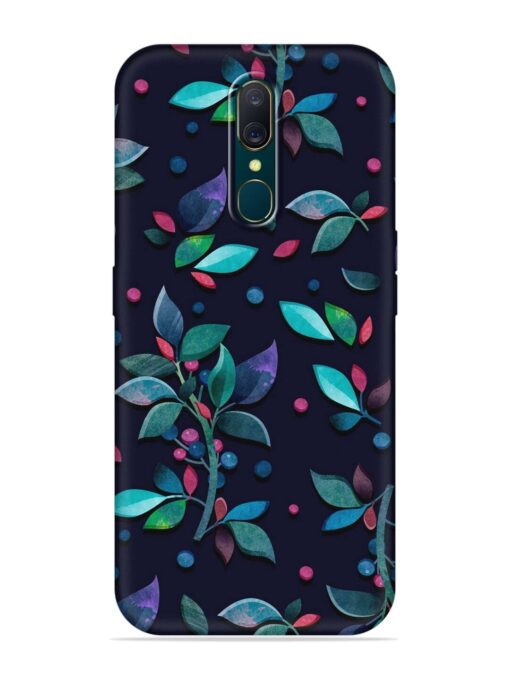 Decorative Watercolor Flower Embossed Soft Silicone Case for Oppo A9 Zapvi