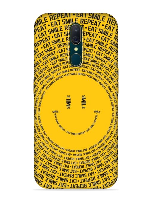 Smiley Embossed Soft Silicone Case for Oppo A9