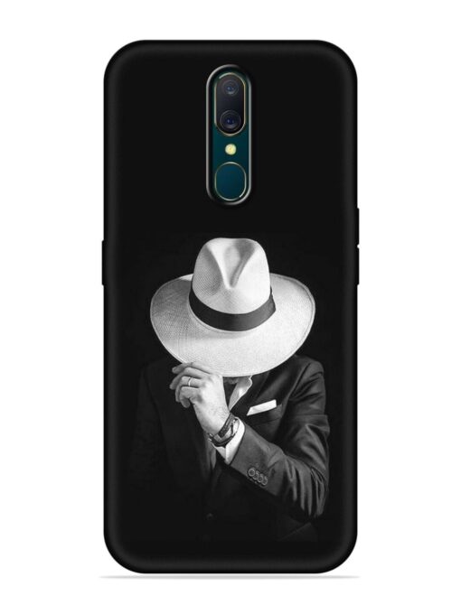 Men Under Hat Embossed Soft Silicone Case for Oppo A9