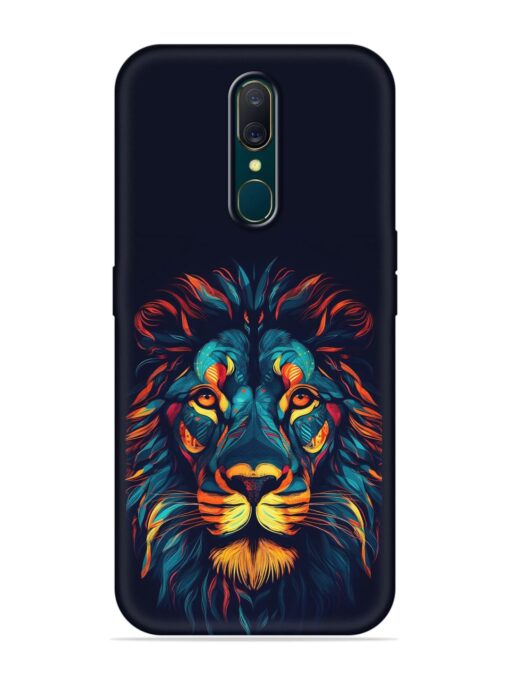 Colorful Lion Embossed Soft Silicone Case for Oppo A9 Zapvi