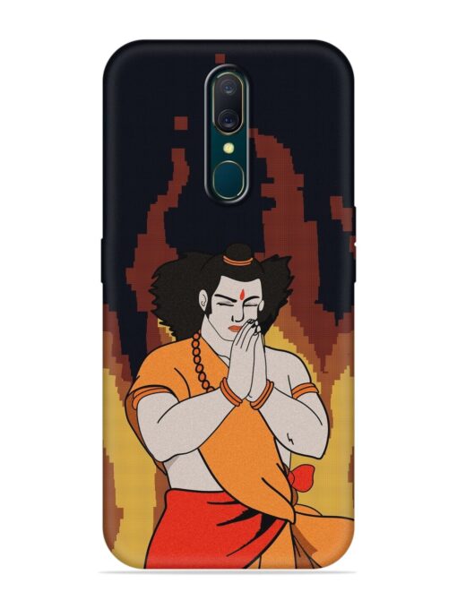 Shree Ram Vector Embossed Soft Silicone Case for Oppo A9 Zapvi