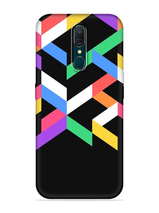 Colorshape Abstarct Embossed Soft Silicone Case for Oppo A9 Zapvi