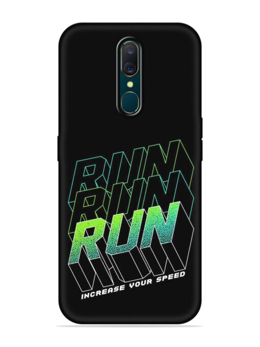 Run Embossed Soft Silicone Case for Oppo A9 Zapvi