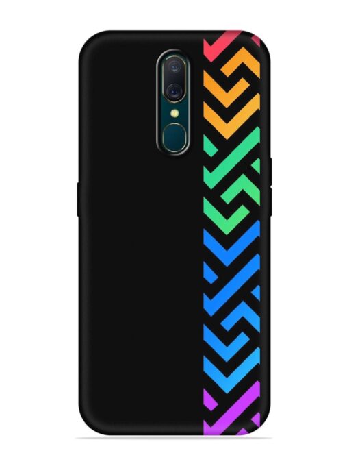 Colorshape Stripes Embossed Soft Silicone Case for Oppo A9 Zapvi