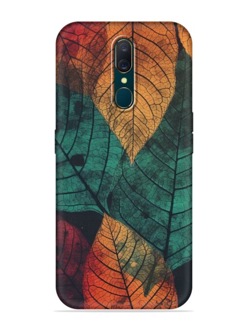 Leaves Artwork Embossed Soft Silicone Case for Oppo A9 Zapvi