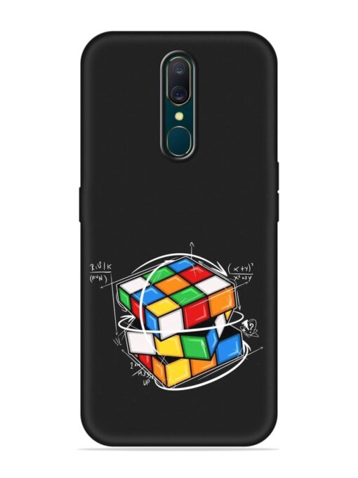 Cubik Vector Embossed Soft Silicone Case for Oppo A9 Zapvi