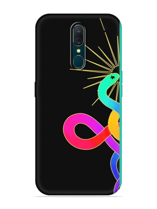 Art Geometric Abstraction Embossed Soft Silicone Case for Oppo A9 Zapvi