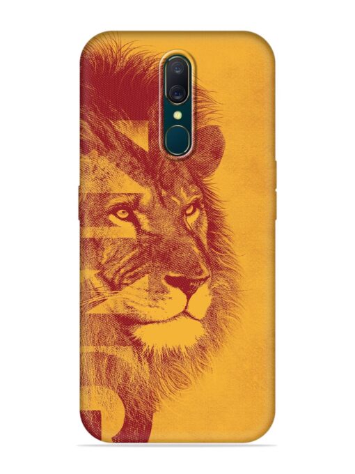 Gold Lion Crown Art Embossed Soft Silicone Case for Oppo A9 Zapvi