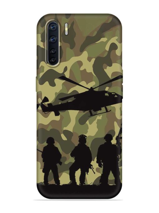 Army Heros Embossed Soft Silicone Case for Oppo A91 Zapvi