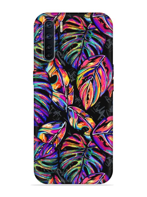 Tropical Seamless Vector Embossed Soft Silicone Case for Oppo A91 Zapvi