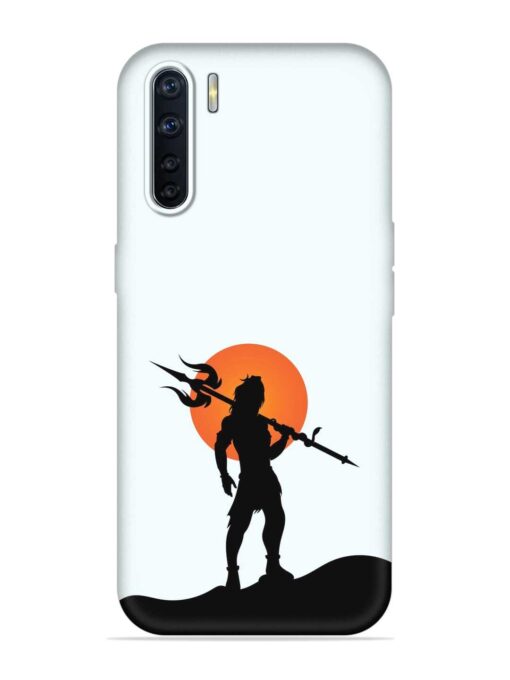 Lord Mahadev Trendy Embossed Soft Silicone Case for Oppo A91