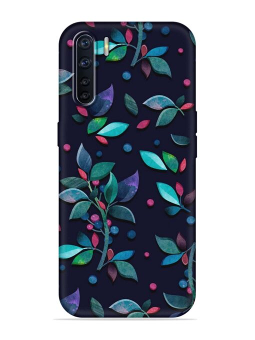 Decorative Watercolor Flower Embossed Soft Silicone Case for Oppo A91