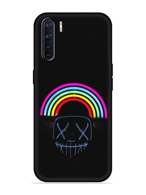 Mask Rainbow Embossed Soft Silicone Case for Oppo A91