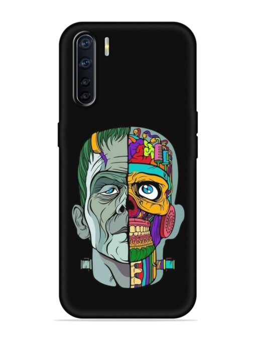 Men Vs Skull Embossed Soft Silicone Case for Oppo A91