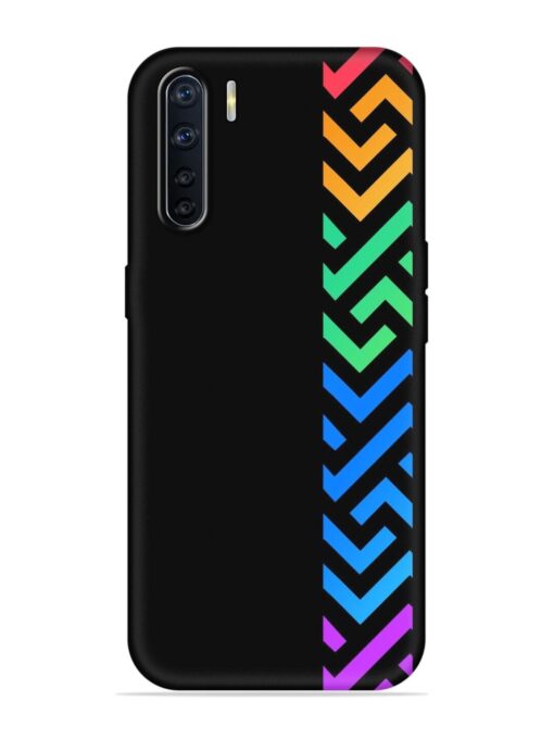 Colorshape Stripes Embossed Soft Silicone Case for Oppo A91 Zapvi