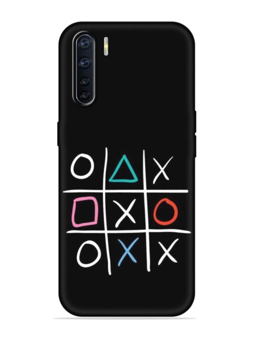 Super Neon Tic-Tac-Toe Embossed Soft Silicone Case for Oppo A91 Zapvi