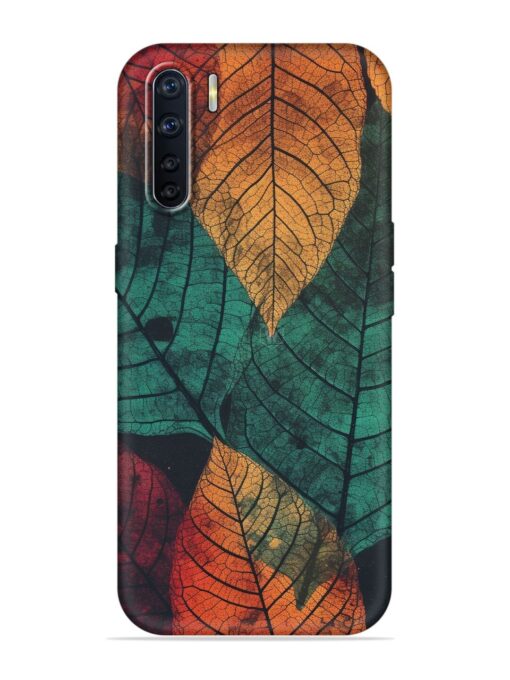 Leaves Artwork Embossed Soft Silicone Case for Oppo A91