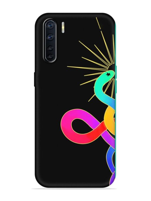 Art Geometric Abstraction Embossed Soft Silicone Case for Oppo A91 Zapvi