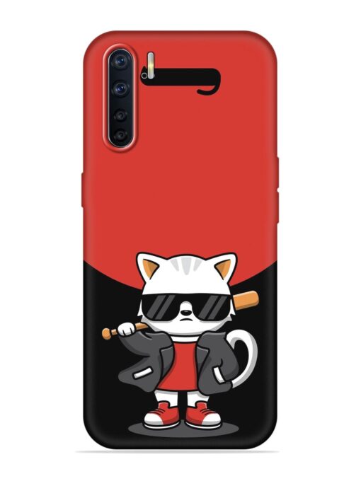 Cool Little Bear Cartoon Embossed Soft Silicone Case for Oppo A91