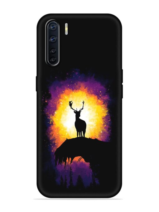 Elk Animal Art Embossed Soft Silicone Case for Oppo A91