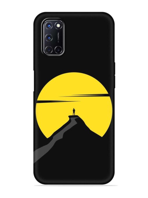 Black Ultra Vector Embossed Soft Silicone Case for Oppo A92 Zapvi