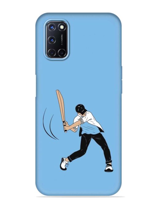 Cricket Gully Boy Embossed Soft Silicone Case for Oppo A92 Zapvi