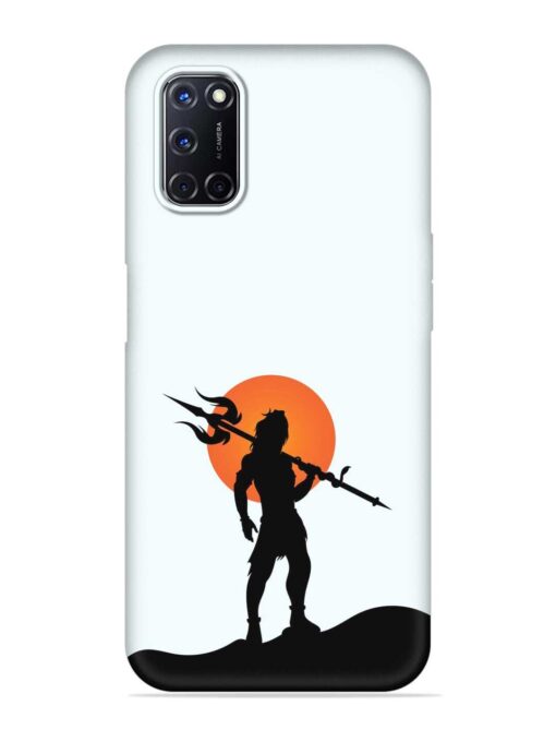 Lord Mahadev Trendy Embossed Soft Silicone Case for Oppo A92 Zapvi