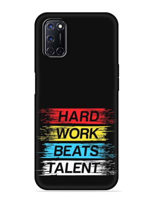 Hard Work Beats Embossed Soft Silicone Case for Oppo A92